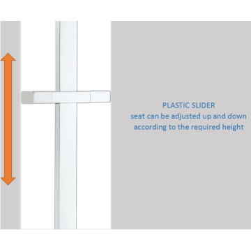 Flat Square Dusch Rail