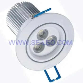 9W Aluminium Natural White LED Ceiling Light