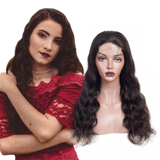 2021 cheap 4*4 lace wholesale popular new colorful hair body wave wig 100% raw cuticle aligned human hair lace front wigs