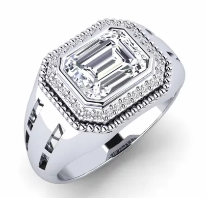 Men`s Luxury 18K Lab Diamond Ring