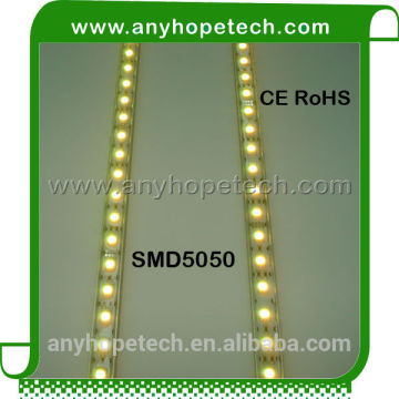 Top quality 60LEDs SMD5050 LED Rigid Strip 12v 14.4W