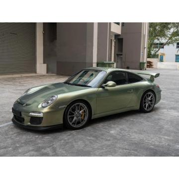 Glossy City Bamboo Green metallic foil Vinyl wrap