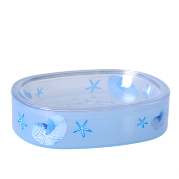 soap dish PS plastic with heat transfer pringting
