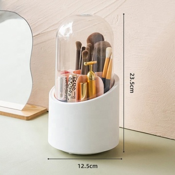 Wholesale Transparent Cheap Price Plastic Makeup Storage 360 Degree Turntable Rotating Organizer