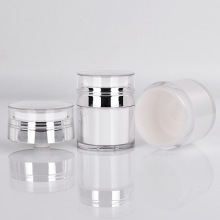 Wholesale in plastica vuota Acrilico doppia parete da 50 ml 30 ml 15 ml JAR CREMA CREMA AILLESS