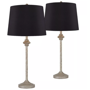 Conjunto de luminárias buffet country cottage para quarto