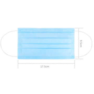 Masque jetable confortable à 3 épaisseurs