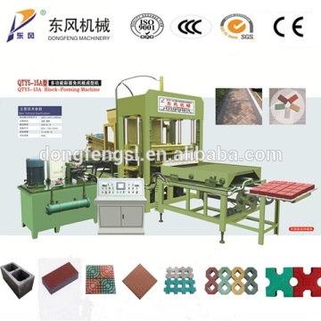 QTY5-15 concrete block making machine/light weight block making machine