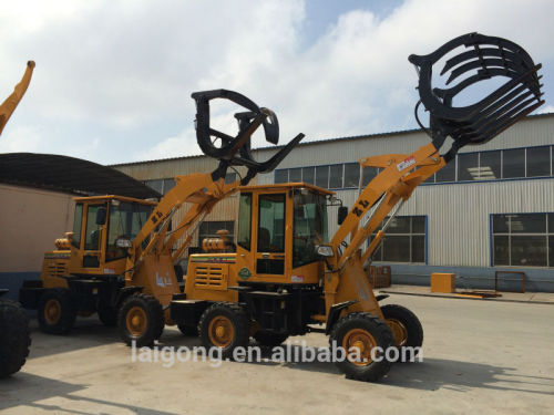 log grapple/ log fork/ log clamp wheel loader