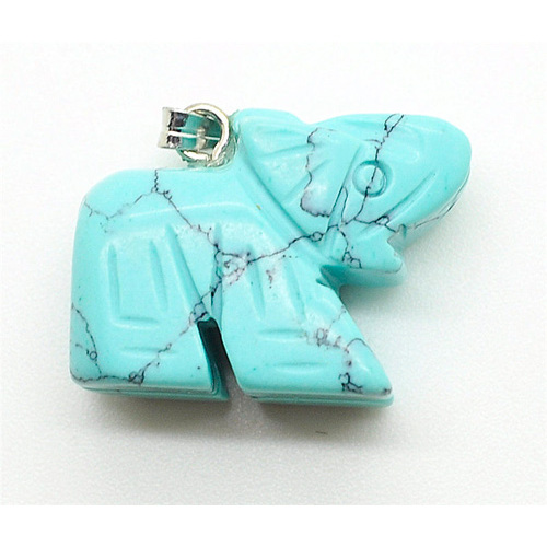 Elephant Shape Turquoise pendant