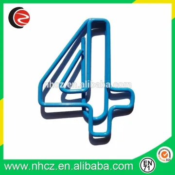 colorful decorative funny number shaped paper clip