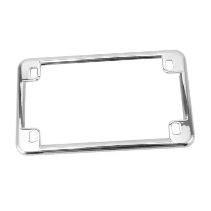 Black Chrome Motorcycle Decorative Frame for Harley Davidson License Plate