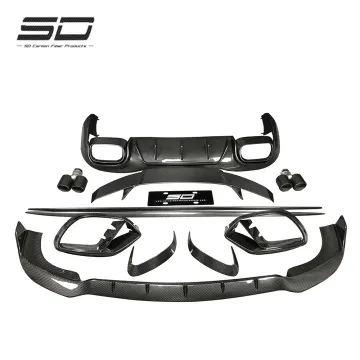 B Style Dry Carbon Fiber Body Kit for 4 Door - Front Lip, Side Skirt, Rear Diffuser & Wing for M GT50 GT53