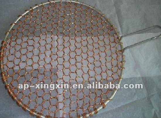 Serging circular barbecue net (flat convex type)