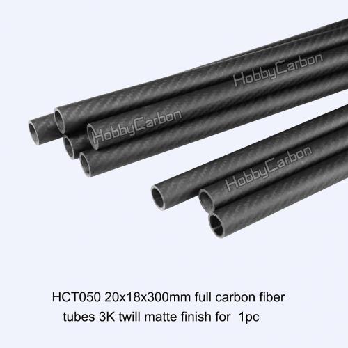 15 * 12 * 1000mm Carbon Fiber Tubes Matte Finish