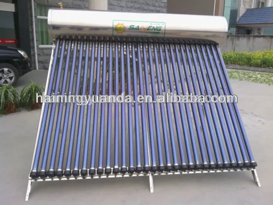 Hot sell Stainless steel Vacuum Tube Pressure Solar Water Heater With heat pipe collector