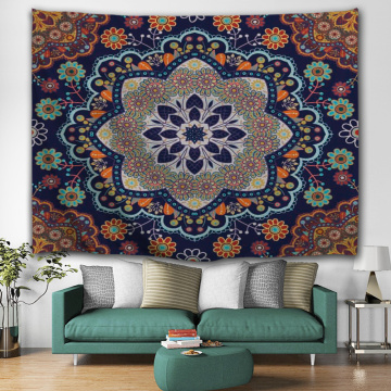 Bohemian Tapestry Mandala Wall Hanging Indian Style Boho Psychedelic Tapestry for Livingroom Bedroom Home Dorm Decor