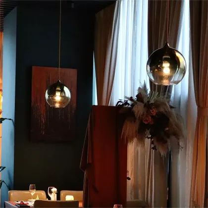 Nordic Glass Pendant Lamps for Kitchen Island Lighting