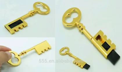 Golden Key Usb, Usb drive Gold, Gold Usb drive Key