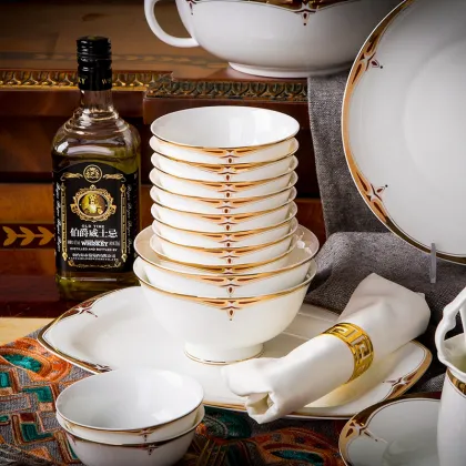 Porcelain tableware dinner set --Victorian