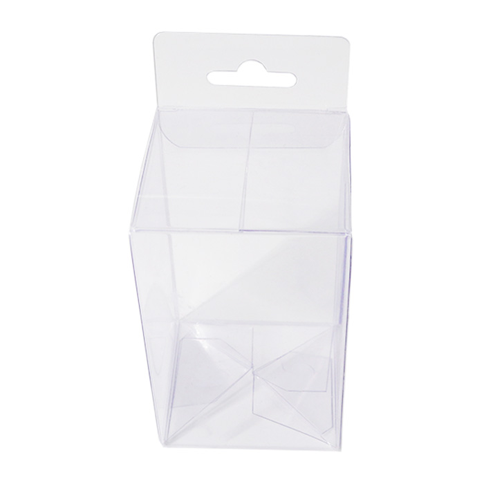 Transparent plastic folding boxes