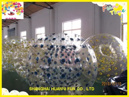 Durable PVC or TPU aqua zorbing/inflatable aqua zorbing ball