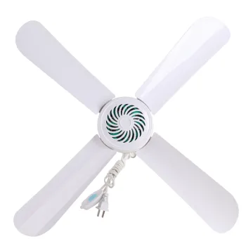 Four-Blade ABS Mute Mini Fan: Home Mosquito Repellent & Small Ceiling Fan