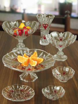 home use glass crystal fruit bowl tray bowl