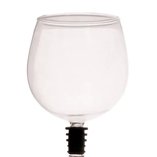 Creative New Red Wine Glass Crystal Wine Drinking Swig Cup Bottle Stopper - Turns Your Bottle of Wine Into Your Wine Glass