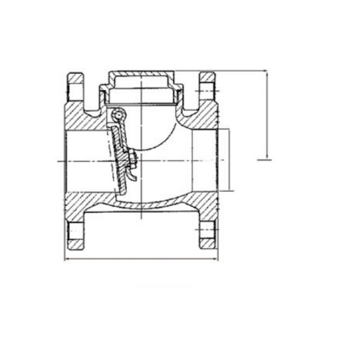 Flange Check Valve Drawings