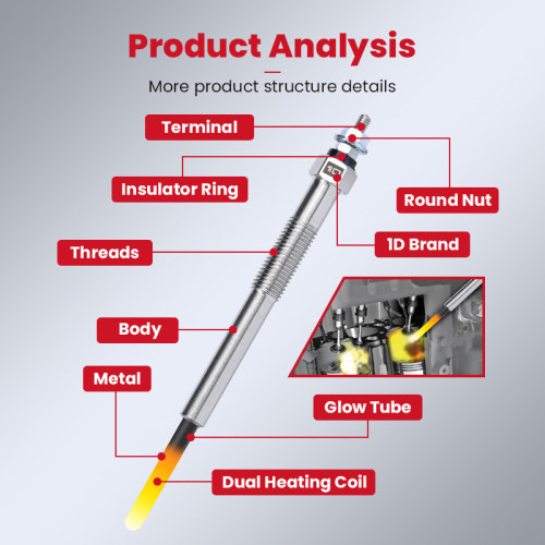 Glow Plug PM-404 ME999955 لـ Mitsubishi 6d16
