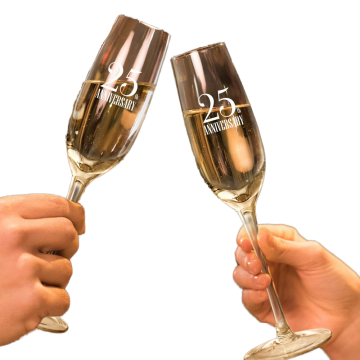 Elegant Wedding Decorations Set: Champagne Flutes and Cake Server for Stylish Celebratory Toasts