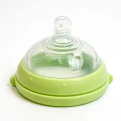 Comotomo 2 Pack Silicone Replacement Nipple, Clear, 3-6 Months