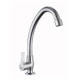 China Cheap Stainless Steel Chrome Plated Kitchen Sink Cock Single Lever Kitchen Faucet