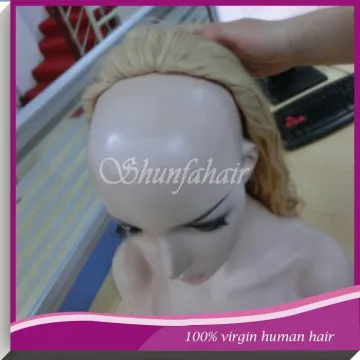 Brazilian virgin human hair half wig,half wig human hair,kinky hair half wig
