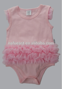 2015-2016 hot sale short sleeve cotton girl pricess baby romper