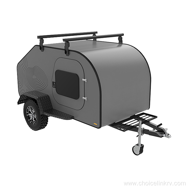 Small Campers Teardrop Trailer With No Canvas