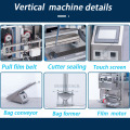 Automatic VFFS 1 kg Packaging Machine for Candy, Pulses, Ice Cubes, Pet Food, and More