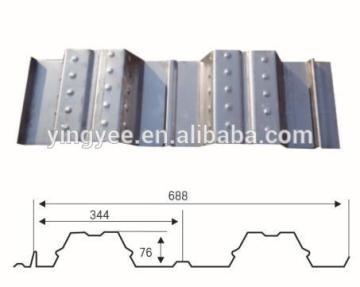High output Floor deck roll forming machine, galvanized metal floor decking sheet roll forming machine