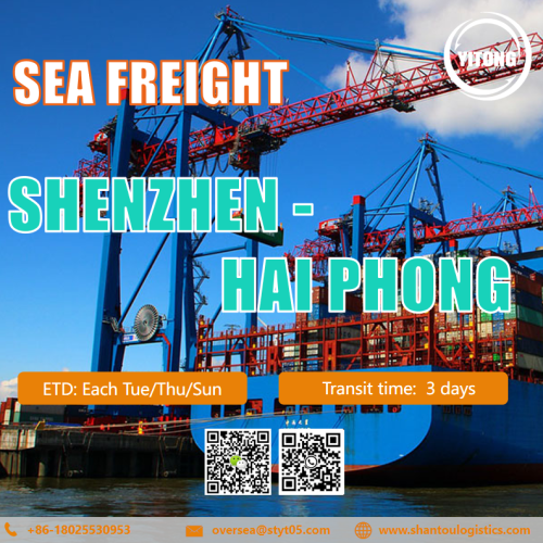 深ShenzhenからHaiphongまでの国際海上貨物