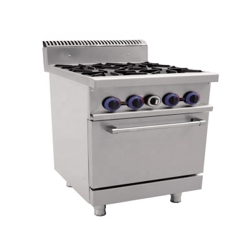 burner range with oven with safety valve commercial gas cooker