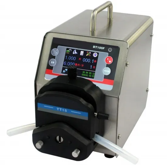 Medical intelligent dispense peristaltic pump with timer
