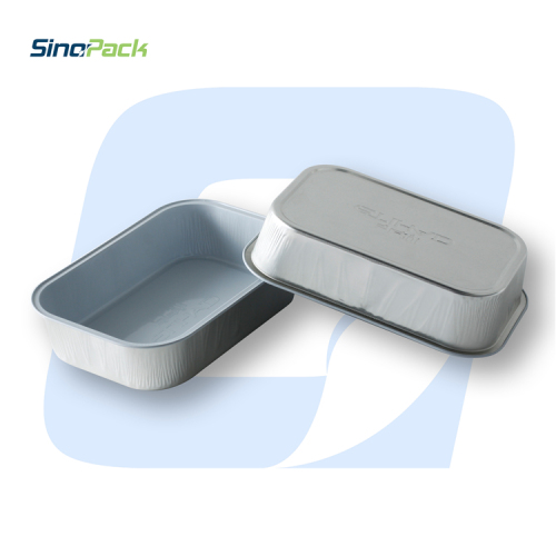 JX-214 Silver Coating Ingflight Aluminium Foil Casseroles