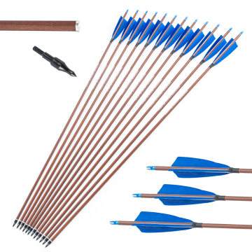 Tirovico topoint: frecce mimeti di legno di piuma di tacchino personalizzabile in lunghezza di 31 pollici - OEM/ODM Disponibile