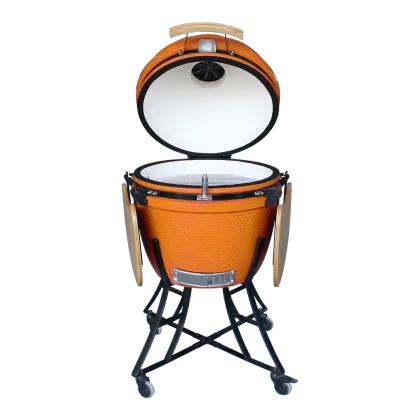 Ceramic Outdoor BBQ Grill: Auplex XL 24 Inch Kamado Joe Style Charcoal Grill