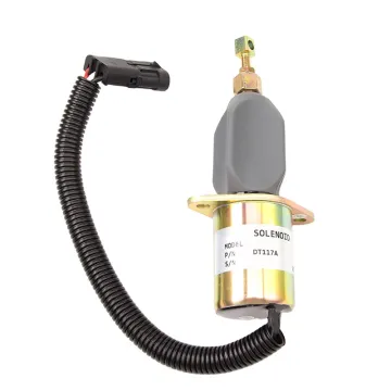 24V Solenoid Valve for DT117A Diesel Engine - Part Numbers 612600180136 & 612600180175