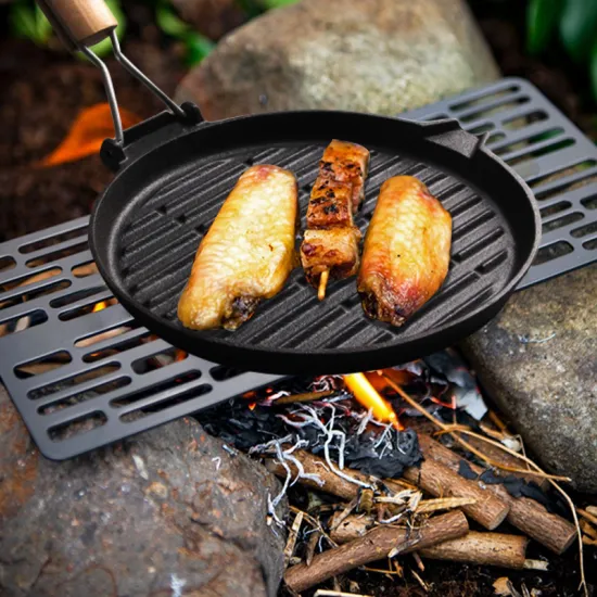 Special Offer Metal Portable Grill Pan - Cast Iron Folding Pan