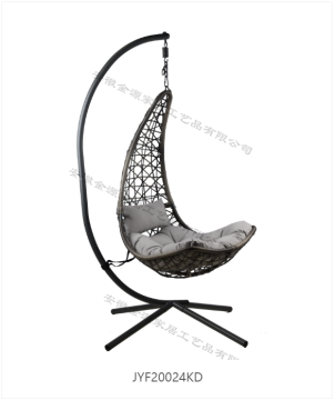 Broken crack moon shaped outdoor metal Hanging Chair