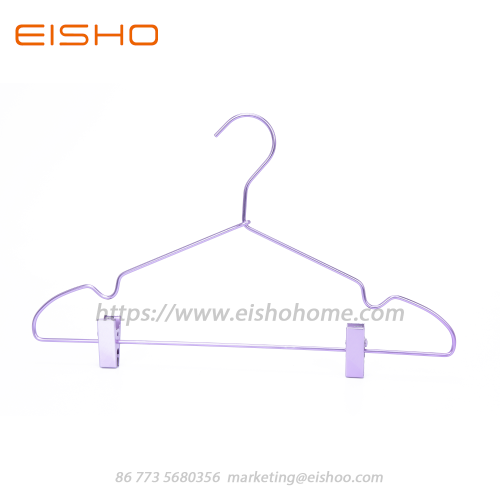 Aluminum Clothes Hanger With Clips AL011