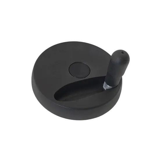 Hot Sale Black Plastic Lathe Handwheel with Folding Handle
